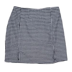 Eyeshadow Black & White Checkered Pattern Mini Skirt Size 5